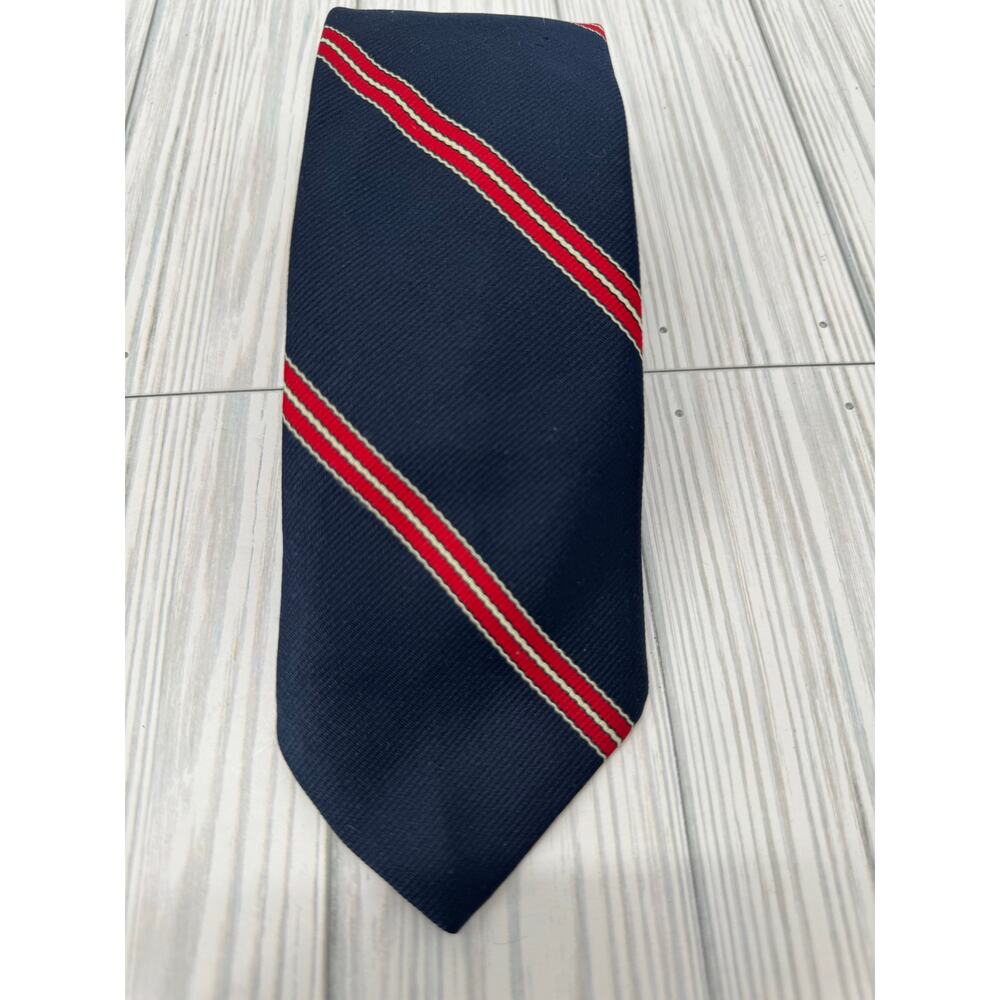 Ketch Men’s Striped Necktie Blue Red Classic Business Formal Tie‎ Accessory